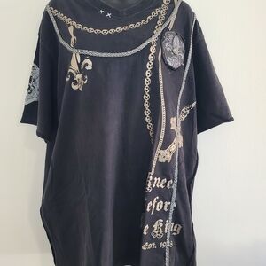 Black Graphic Short Sleeve Tee